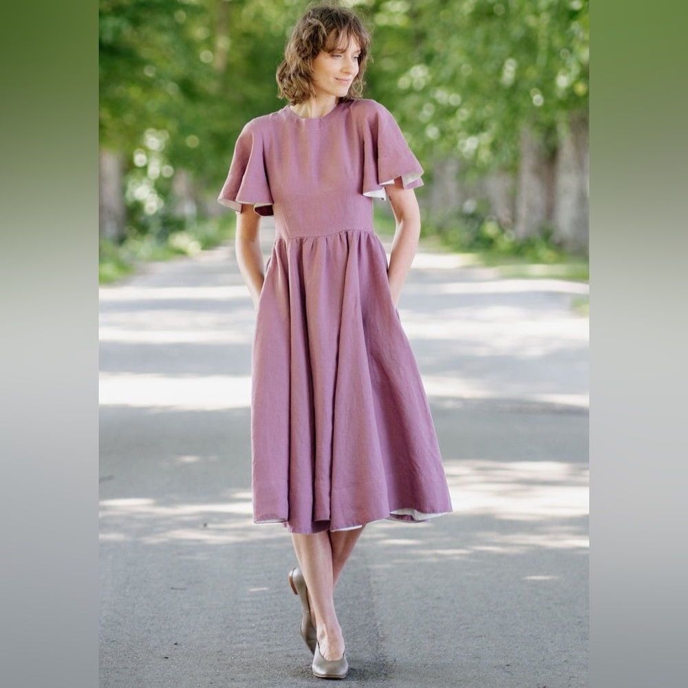Son de Flor dress %100 linen